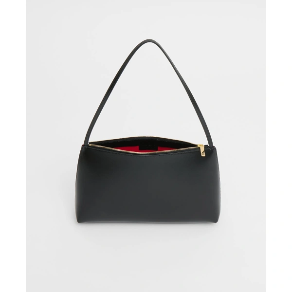 Mansur Gavriel Large Gaia in Black and Flamma, view 3 | Shoulder & Crossbody Bags