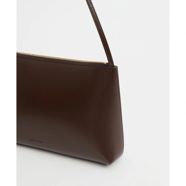 Mansur Gavriel Large Gaia in Chocolate and Warm Grey, view 5 | Shoulder & Crossbody Bags