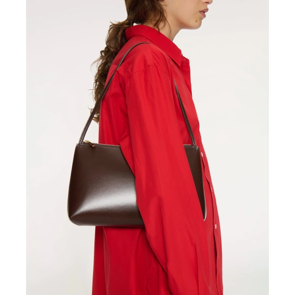 Mansur Gavriel Large Gaia in Crema and Ebony, view 5 | Shoulder & Crossbody Bags