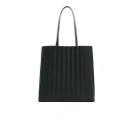 Mansur Gavriel Large Pleated Filo Tote in Black and Flamma | Totes & Top-Handle Bags