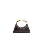 Mansur Gavriel Metal Handle Rhea in Aubergine Naplak | Totes & Top-Handle Bags