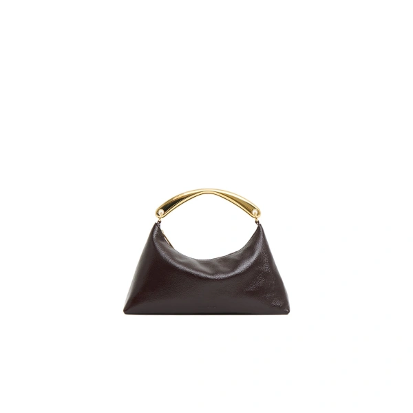 Metal Handle Rhea in Aubergine Naplak