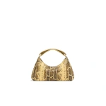 Mansur Gavriel Metal Handle Rhea in Golden Roccia | Totes & Top-Handle Bags