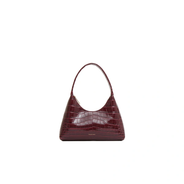 Mini Candy Bag in Oxblood Croc