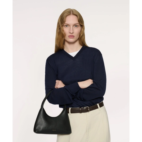 Mansur Gavriel Mini Candy Bag in Tumbled Silver, view 5 | Mini Bags