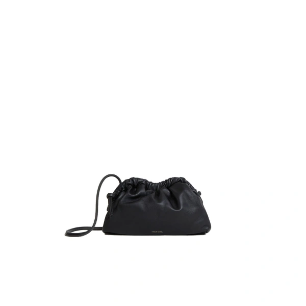 Mini Cloud Clutch in Black and Flamma