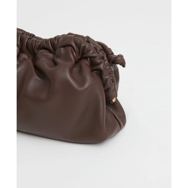 Mansur Gavriel Mini Cloud Clutch in Chocolate, view 4 | Clutch Bags
