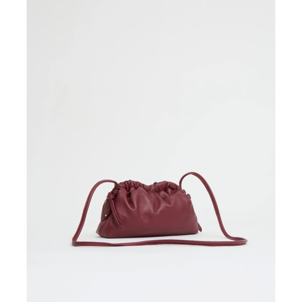 Mansur Gavriel Mini Cloud Clutch in Claret, view 2 | Clutch Bags