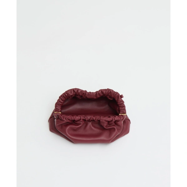 Mansur Gavriel Mini Cloud Clutch in Claret, view 3 | Clutch Bags