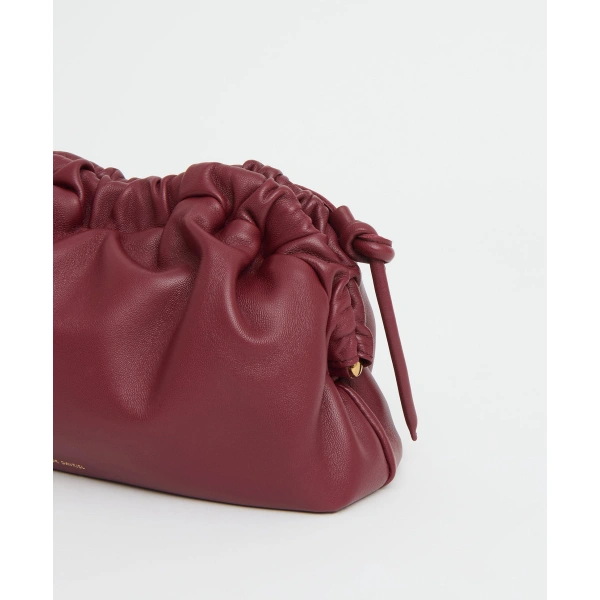 Mansur Gavriel Mini Cloud Clutch in Claret, view 4 | Clutch Bags