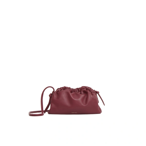 Mini Cloud Clutch in Claret