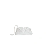 Mansur Gavriel Mini Cloud Clutch in Tumbled Silver | Clutch Bags