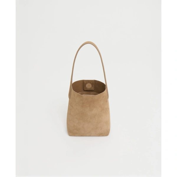 Mansur Gavriel Mini Everyday Cabas in Anise Suede, view 4 | Mini Bags
