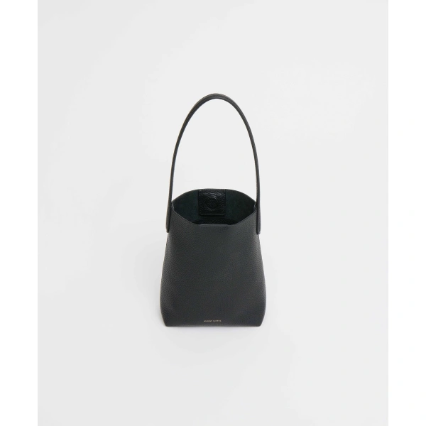 Mansur Gavriel Mini Everyday Cabas in Black, view 3 | Mini Bags