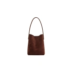 Mansur Gavriel Mini Everyday Cabas in Chocolate Suede | Mini Bags