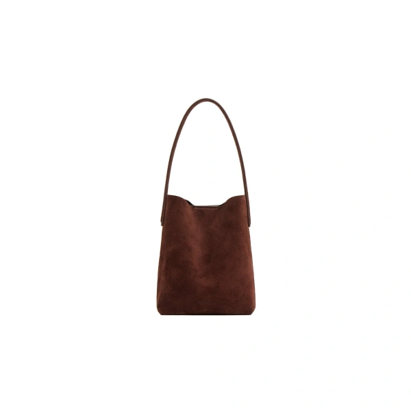 Mini Everyday Cabas in Chocolate Suede