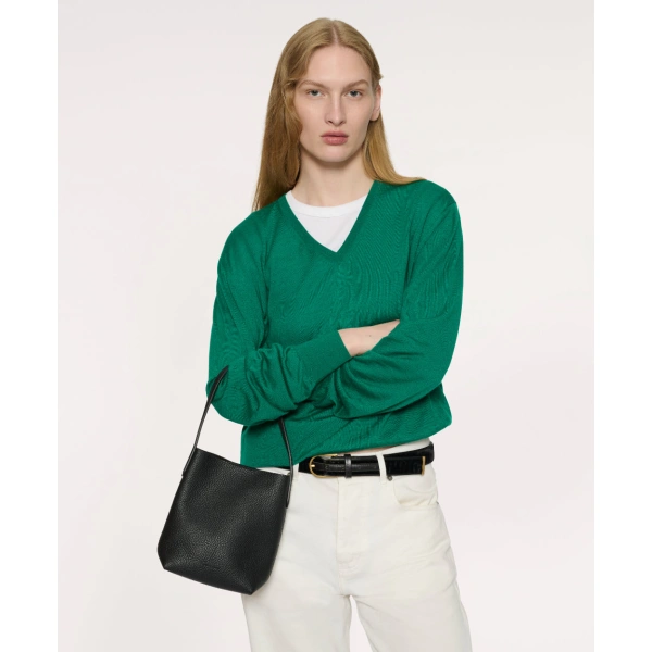 Mansur Gavriel Mini Everyday Cabas in Sabbia Nubuck, view 5 | Mini Bags