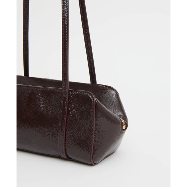 Mansur Gavriel Mini Filo Bag in Aubergine Naplak, view 4 | Shoulder & Crossbody Bags