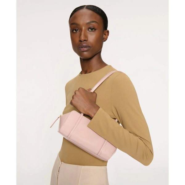Mansur Gavriel Mini Filo Bag in Aubergine Naplak, view 5 | Shoulder & Crossbody Bags