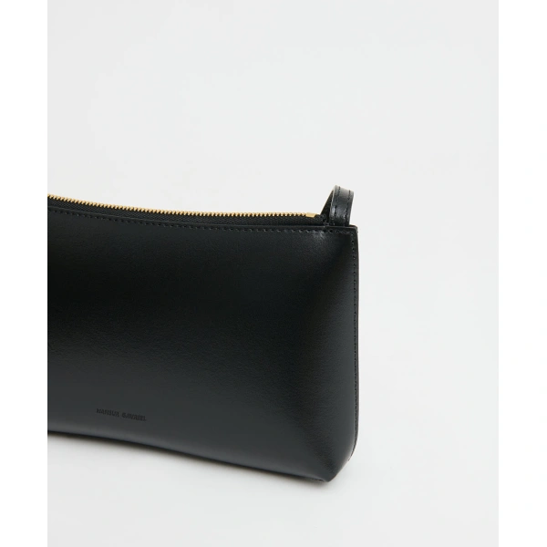 Mansur Gavriel Mini Gaia Crossbody in Black and Flamma, view 5 | Crossbody Bags