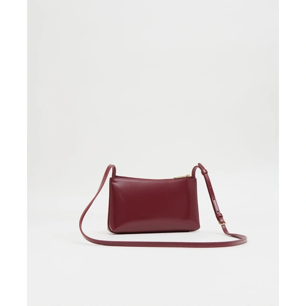 Mansur Gavriel Mini Gaia Crossbody in Claret, view 2 | Crossbody Bags
