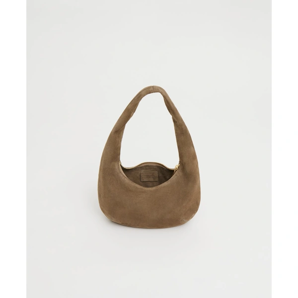 Mansur Gavriel Mini Gnocchi Bag in Anise Suede, view 4 | Hobo Bags