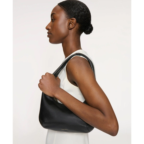 Mansur Gavriel Mini Gnocchi Bag in Black, view 2 | Hobo Bags