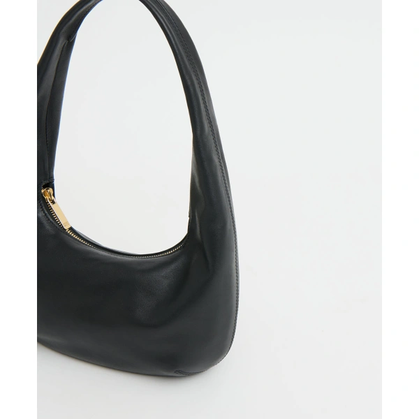 Mansur Gavriel Mini Gnocchi Bag in Black, view 5 | Hobo Bags
