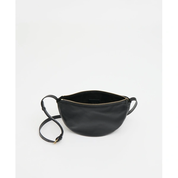 Mansur Gavriel Moon Sling in Black, view 3 | Crossbody Bags