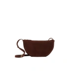 Mansur Gavriel Moon Sling in Chocolate Suede | Crossbody Bags