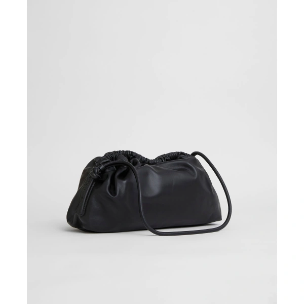 Mansur Gavriel Oversized Cloud Clutch in Black and Flamma, view 4 | Clutch Bags