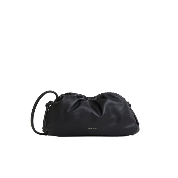 Oversized Cloud Clutch in Black and Flamma