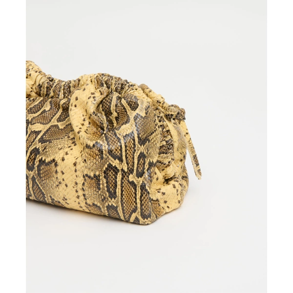 Mansur Gavriel Oversized Cloud Clutch in Golden Roccia, view 4 | Clutch Bags