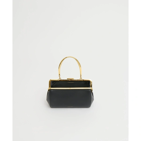 Mansur Gavriel Pina Evening Bag in Black, view 4 | Clutch Bags