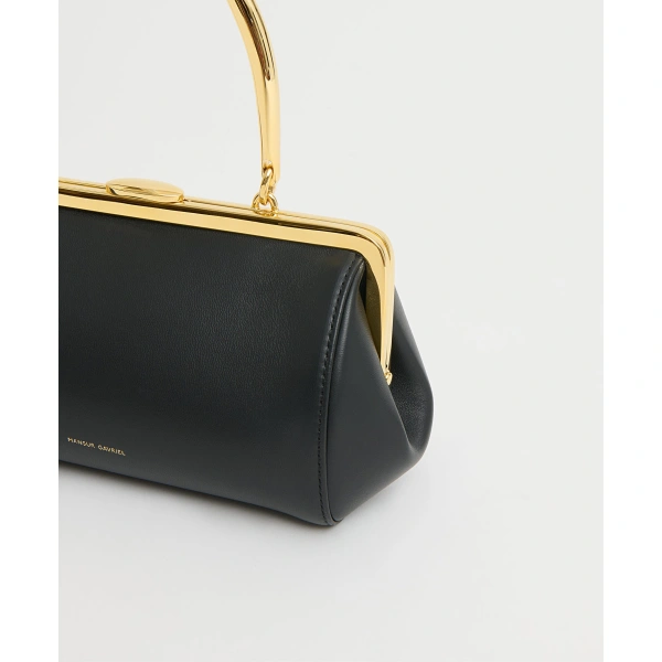 Mansur Gavriel Pina Evening Bag in Black, view 5 | Clutch Bags