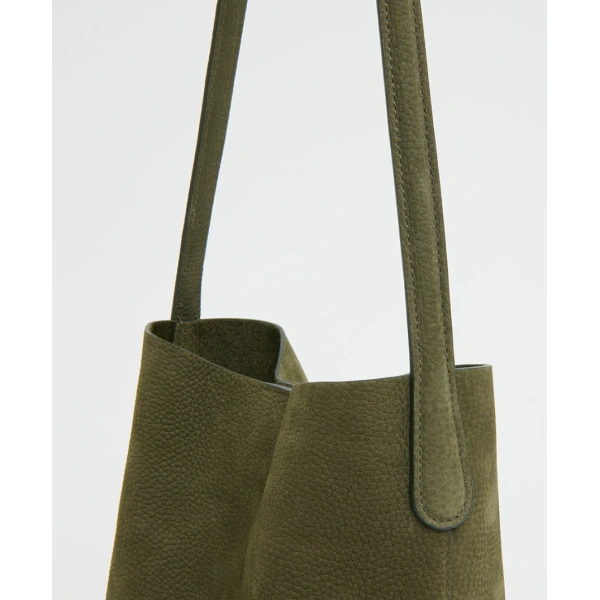 Mansur Gavriel Small Everyday Cabas in Algae Nubuck, view 4 | Totes & Top-Handle Bags