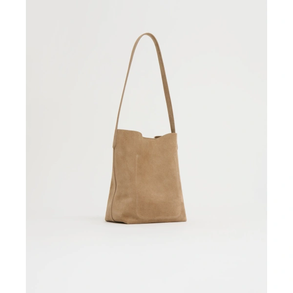 Mansur Gavriel Small Everyday Cabas in Anise Suede, view 3 | Totes & Top-Handle Bags