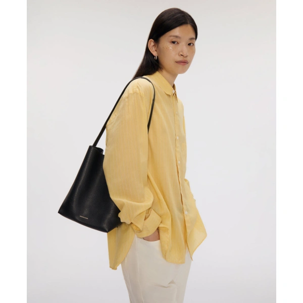 Mansur Gavriel Small Everyday Cabas in Black, view 2 | Totes & Top-Handle Bags