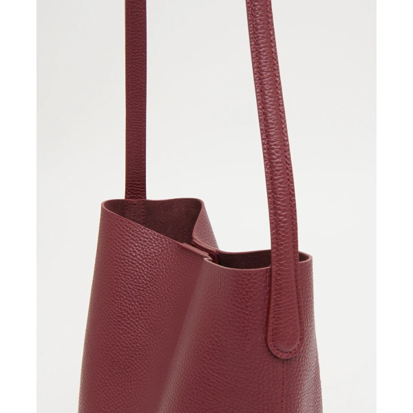 Mansur Gavriel Small Everyday Cabas in Claret, view 5 | Totes & Top-Handle Bags