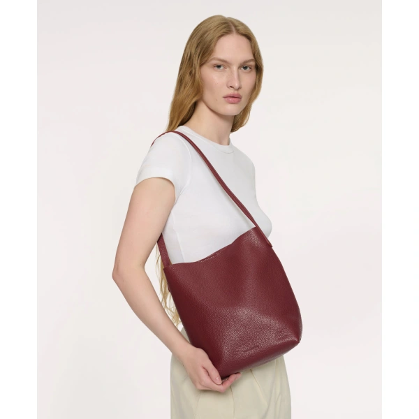 Mansur Gavriel Small Everyday Cabas in Claret, view 6 | Totes & Top-Handle Bags