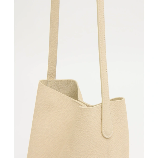 Mansur Gavriel Small Everyday Cabas in Sabbia Nubuck, view 4 | Totes & Top-Handle Bags