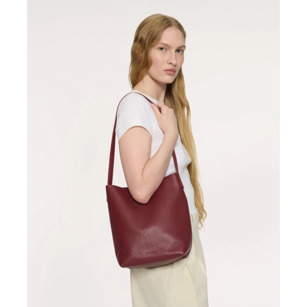 Mansur Gavriel Small Everyday Cabas in Sabbia Nubuck, view 5 | Totes & Top-Handle Bags