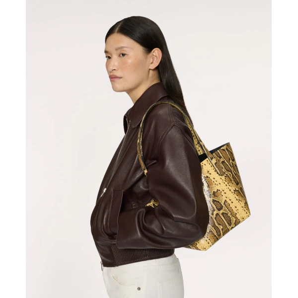 Mansur Gavriel Small Everyday Soft Tote in Golden Roccia, view 2 | Totes & Top-Handle Bags