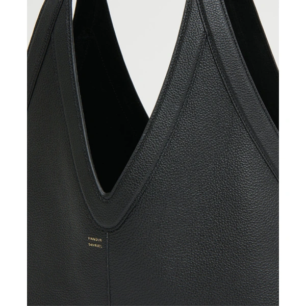 Mansur Gavriel Soft M Tote in Black, view 4 | Totes & Top-Handle Bags