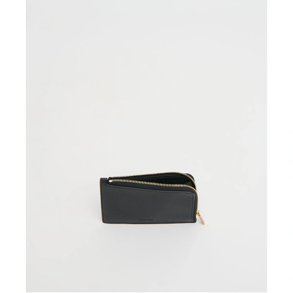 Mansur Gavriel Zip Card Holder in Black, view 3 | Card Holders