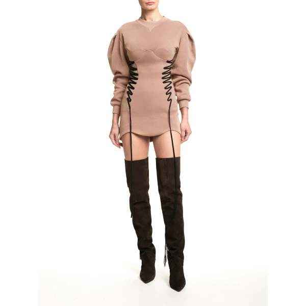 Maria Lucia Hohan Aino Mini Dress in Miele | Mini Dresses | Coveti