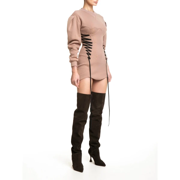 Maria Lucia Hohan Aino Mini Dress in Miele | Mini Dresses | Coveti