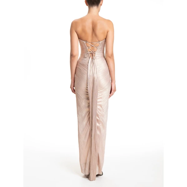 Maria Lucia Hohan Alessandra Gown in Cameo Rose | Evening Gowns | Coveti