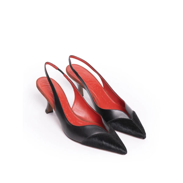 Maria Lucia Hohan Ambra Slingback Pumps in Black | Heels | Coveti