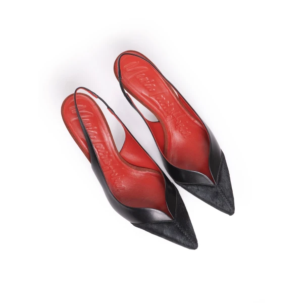 Maria Lucia Hohan Ambra Slingback Pumps in Black | Heels | Coveti